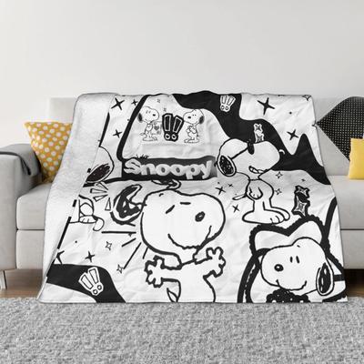 Snoopys Accessories Blanket Warm Cozy Fluffy Throw Blankets for Couch 50x60 Inches Multi-size Bedspread
