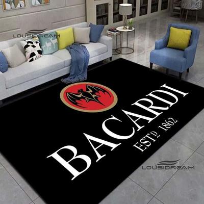Bacardi Rum Koberce a koberečky Móda 3D tisk Obývací pokoj Ložnice Velkoplošný měkký Koberec Domů Dětský pokoj podlaha Podložka