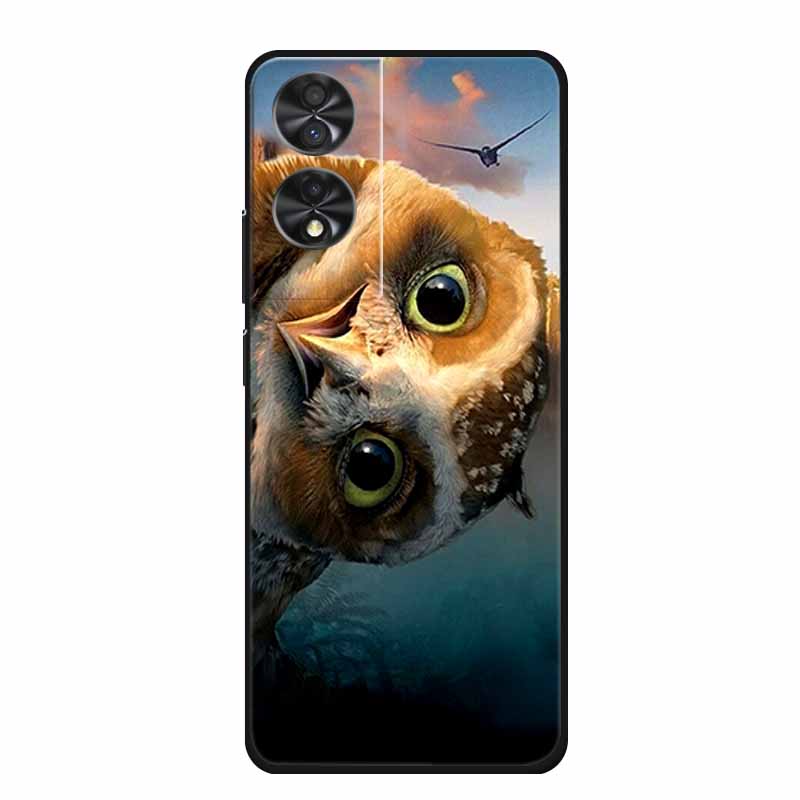 Para TCL 40 NxtPaper 4G 6.78" Funda Animales TPU Silicona Suave Fundas de Teléfono Cubierta para TCL40 NxtPaper Protector Lobo Dibujos Animados Coque