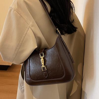 Popular Bags Women's Large-capacity New Autumn and Winter Versatile Shoulder Messenger Bag Retro Women's Bucket Bag