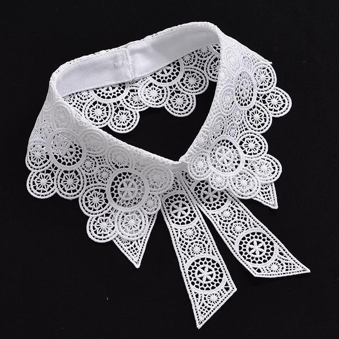 Neckline Detachable Polyamide Fake Collar DIY Lapel Half Shirt Shawl Wrap Women Girls