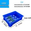 Rectangular Plastic Parts Box with Thickened Walls for Hardware and Tools