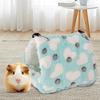 Yousheng Hamster Nest Comfortable Warm Guinea Pig Bed House Soft Fabric Plush Small Pet Hideout for Small Animals