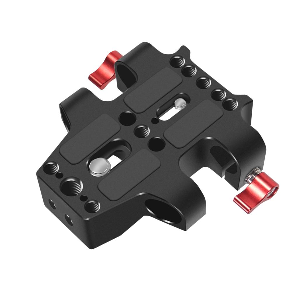 Universal 15mm Rod Rail Clamp Mounting Base Plate Bracket for Panasonic for Fujifilm DSLR Camera Rig Follow Focus Support System