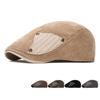 Corduroy Forward Cap Autumn Winter Men's Retro Cap British Newsboy Cap Beret