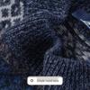 Men's 100% Lambswool Retro Jacquard Round Neck Sweater