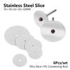 5pcs Mini Circular Saw Blade Set with 2.35mm Mandrel Stainless Steel Cutting Disc Cutter For Rotary Tools - 16/18/22/25/32mm