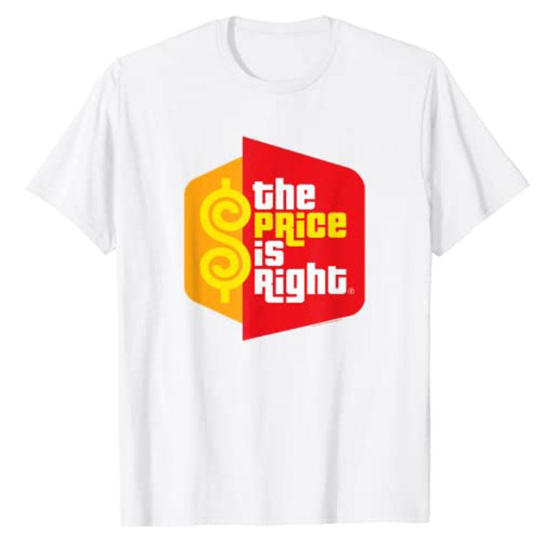 Price Is Right Logo Graphic T-Shirt Men Clothing Investor Transactions Tee Tops S разноцветный