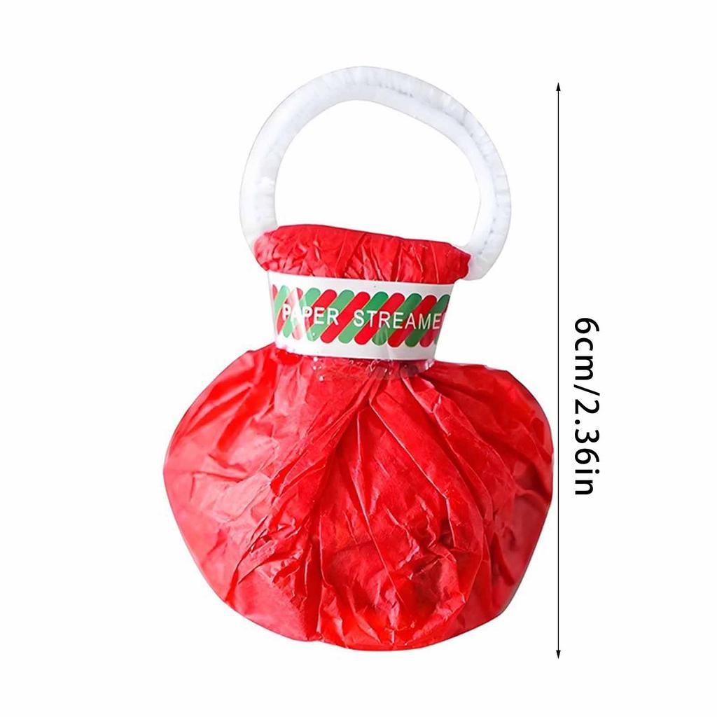 Pack of 10 Colorful Streamers Poppers Not Mess Confetti Crackers Plastic Texture for Weddings Birthdays Graduations