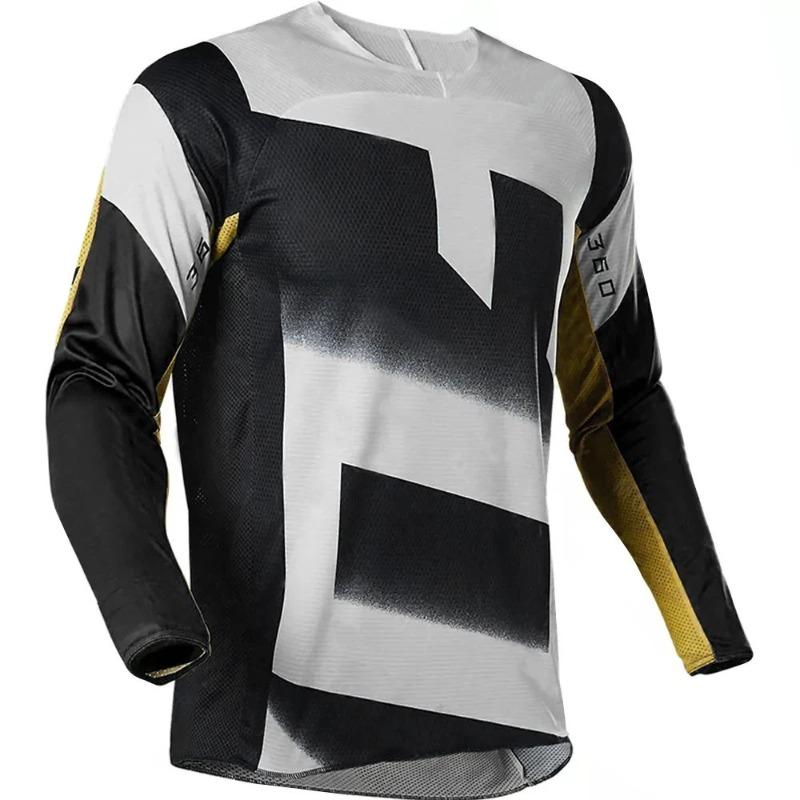 

Новый быстросохнущий костюм для езды на горном велосипеде с длинным рукавом, гоночный костюм, мужская одежда для активного отдыха на лето S