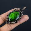 Green Flash Labradorite Pendant Gemstone Jewelry, 999 Copper Wire Wrapped Pendant, Handmade Jewelry Birthstone Pendant, Gift For Him