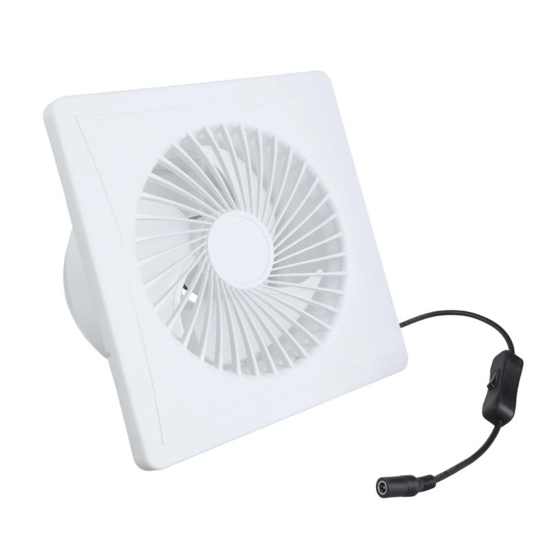 Solar Ventilation Fan 8W Panel Outdoor Shed Window Air Distribution Blower