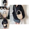 Trendy Summer Korean Style Woven Bag In Beige And Brown For Casual Outings