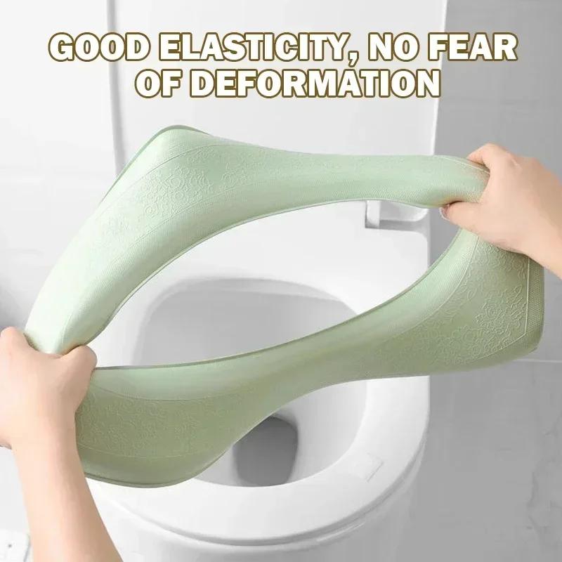 1 Stück Weiche Toilettensitzauflage für alle Jahreszeiten, Waschbar, Wasserdicht, Leicht zu reinigen, Universell passend, Badezimmer-Upgrade, Anti-Rutsch