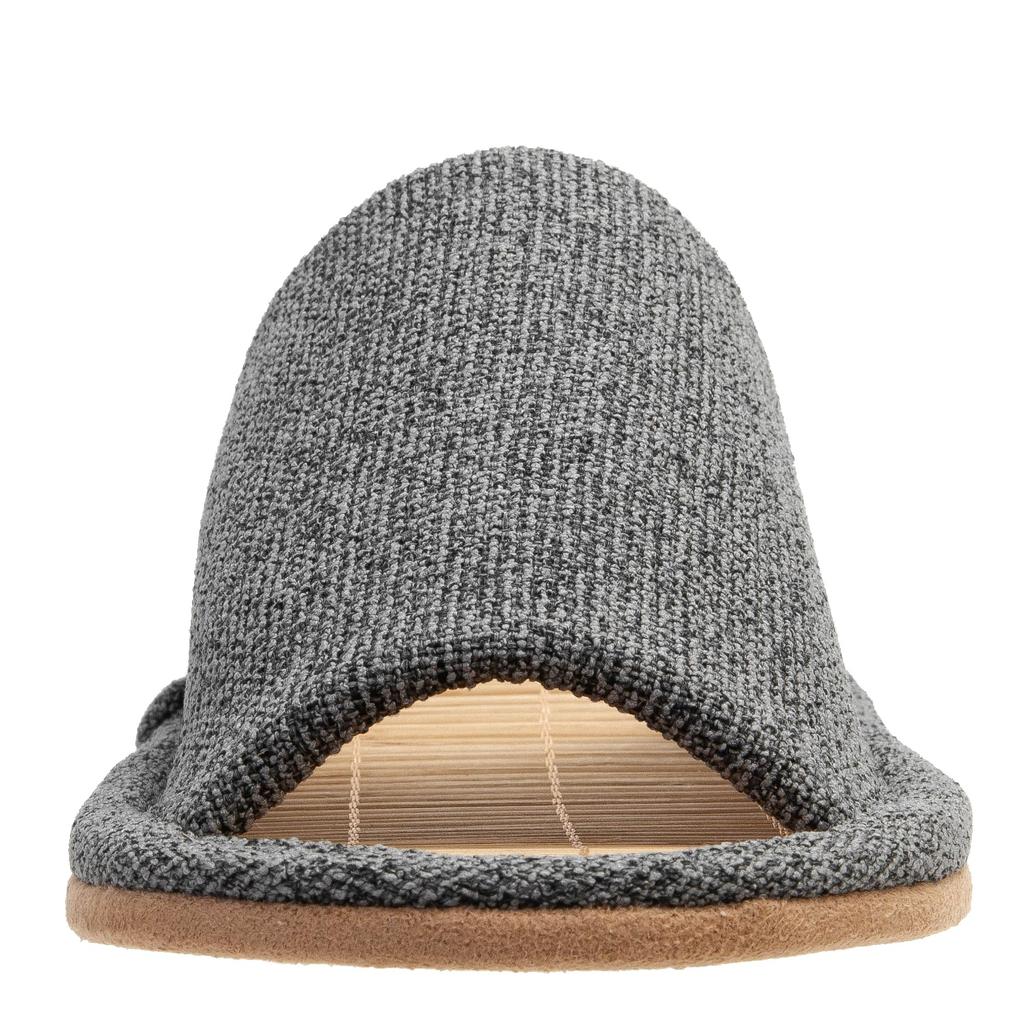 KUROO Bamboo Indoor Outer and Sizes Slippers, Cool, Non-Steamy, Quiet, Wear, Spring/Summer, Stitching, Gray, Women's Men's, 22.5cm-29.0cm