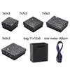 Dreamy Star Gift Bag Black Silver Jewelry Storage Box Blue Gold Ribbon Earrings Ring  Bracelet Packaging Box