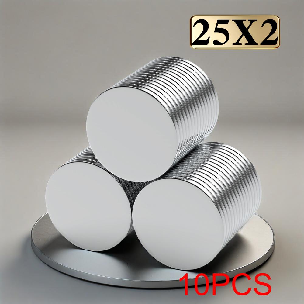 25x2mm Imans Refrigerator Magnets for DIY Office Whiteboard Workshop Suitable Tools Home Workplace