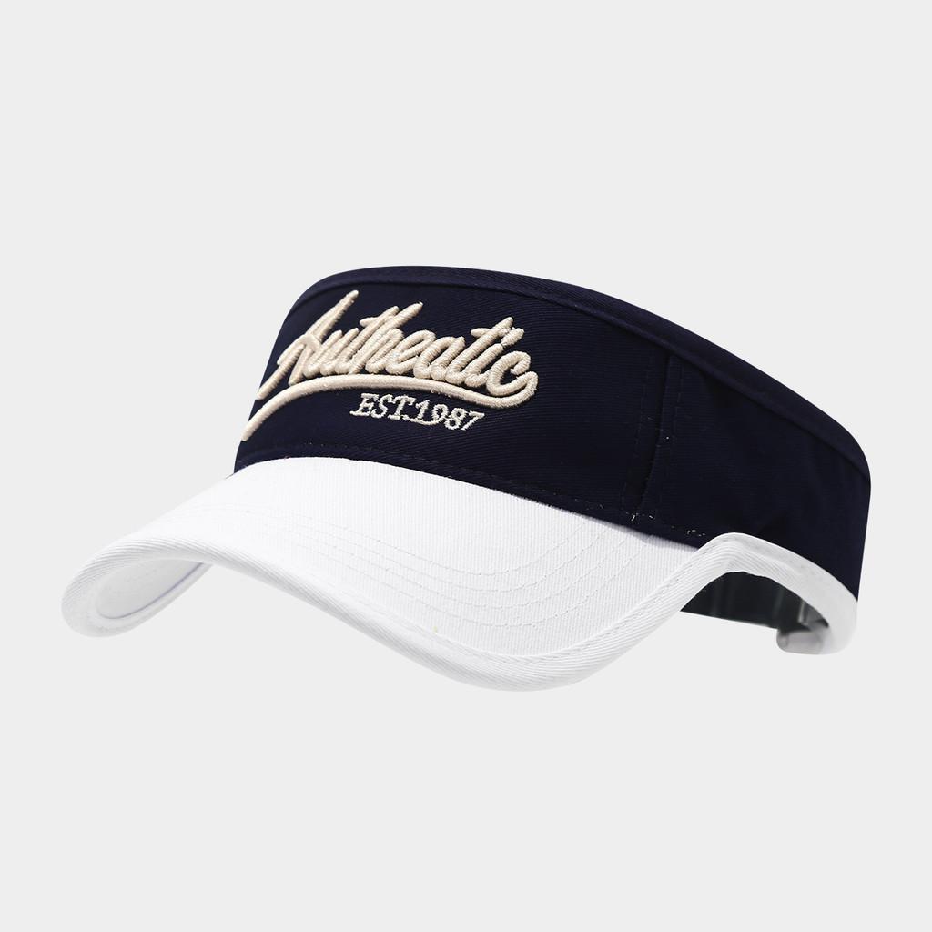 Summer Unisex Cotton Embroidered Letter Sun Hat With Adjustable Fit For Outdoor Activities