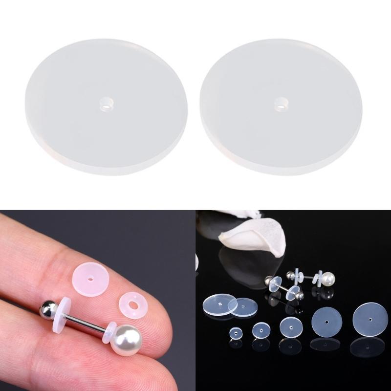 100 Pieces Silicone Earring Stabilizers for Ear Lobe Protective and Comfort Accessory for Long Time Casual Wear