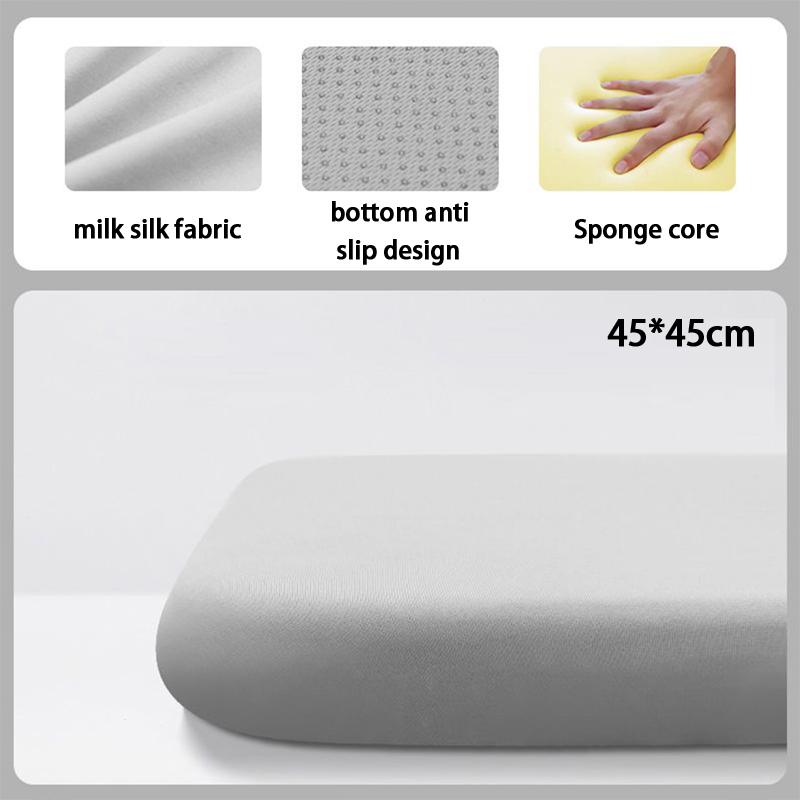 1Pc 40/45cm Thick Ultra Soft Memory Foam Seat Cushion Breathable Office Chair Pad Rebound Waist Support for Comfortable Seating