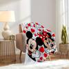 1pc flannel Mickey and Minnie heart pattern small bed cover blanket, Valentine's Day gift,