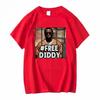 Free Diddy T Shirt Freediddy P Rapper Vintage Washed Unisex Designer Clothes Fashion Graphic Versatile Stylish Stretched Tops
