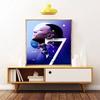Mbappe 5D Diy Diamond Painting Round Diamond Diy Frameless Holiday Artwork Suitable For Home Office Wall Decoration