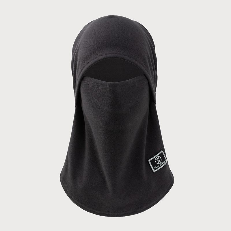 

Women s Fleece-Lined Winter Cycling Face Mask & Neck Protector Hat One Size сірий колір/глибокий