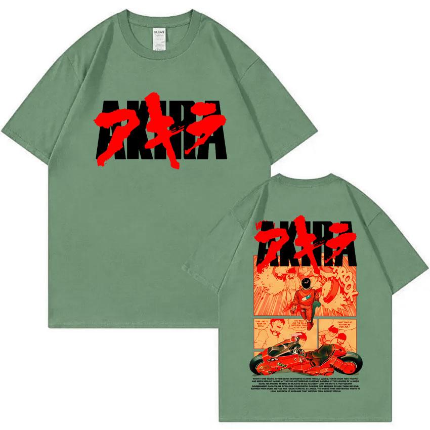 Japanese Science Fiction Cartoon Movie Anime Akira Shotaro Kaneda Graphic T Shirts Unisex Women Cotton Vintage Oversized T-shirts