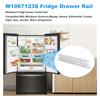 12.8 Inch Long Center Guide Rail for Fridge Drawers Supporting Smooth Sliding and Preventing Common Malfunctions