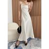 Summer Women's Sexy Backless Slip Dress, High Waist Elegant Evening Party Gown, European American Style Female Casual Sundress