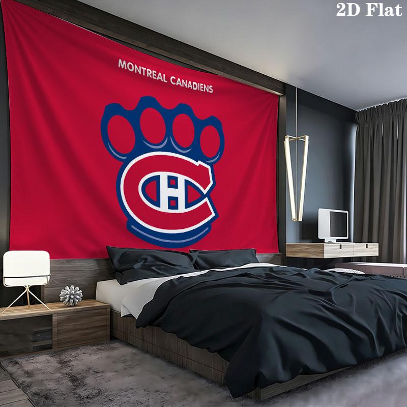 Montreal Canadiens Wall tapestry, aesthetic printed fabric blanket, suitable for bedroom, living room, and home decor.