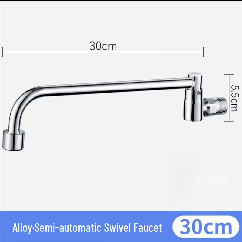 TLXT Electroplated Wall-Mounted Semi-Automatic Faucet