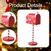 Christmas Mailbox Easy to Install Metal Decorative Sturdy Decor Xmas Letters Mail Box for