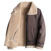 Hunting Cotton Jacket for Men In Winter Thickened Fur Integrated Youth Motorcycle Leather Jacket Lamb Fur Jacket