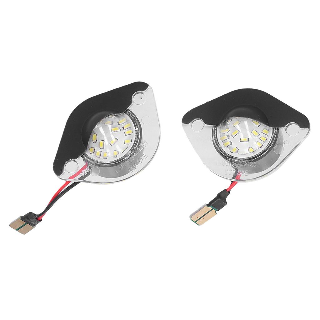 2pcs SMD LED License Plate Lamp 3W 6500K White Light Fit for Ford Mustang 1994-2004