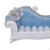 1/12 Dollhouse Long Sofa Miniature Model 14x8x5cm Realistic Furniture Accessories Versatile Ornament