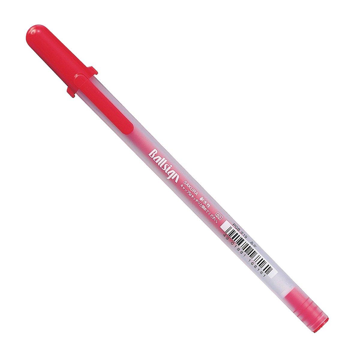 Sakura Craypas Ball Sign Ballpoint 10 pens PGB#19-10P Water-based Pen, Red,