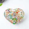 Piatto a Cuore in Resina con Riempimento di Cristallo Naturale per Arredamento Casa e Regalo