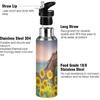 Cute Koala Water Bottle Kids Stainless Steel Vacuum Insulated Water Flask Sandard Mouth Bottle with Wide Handle