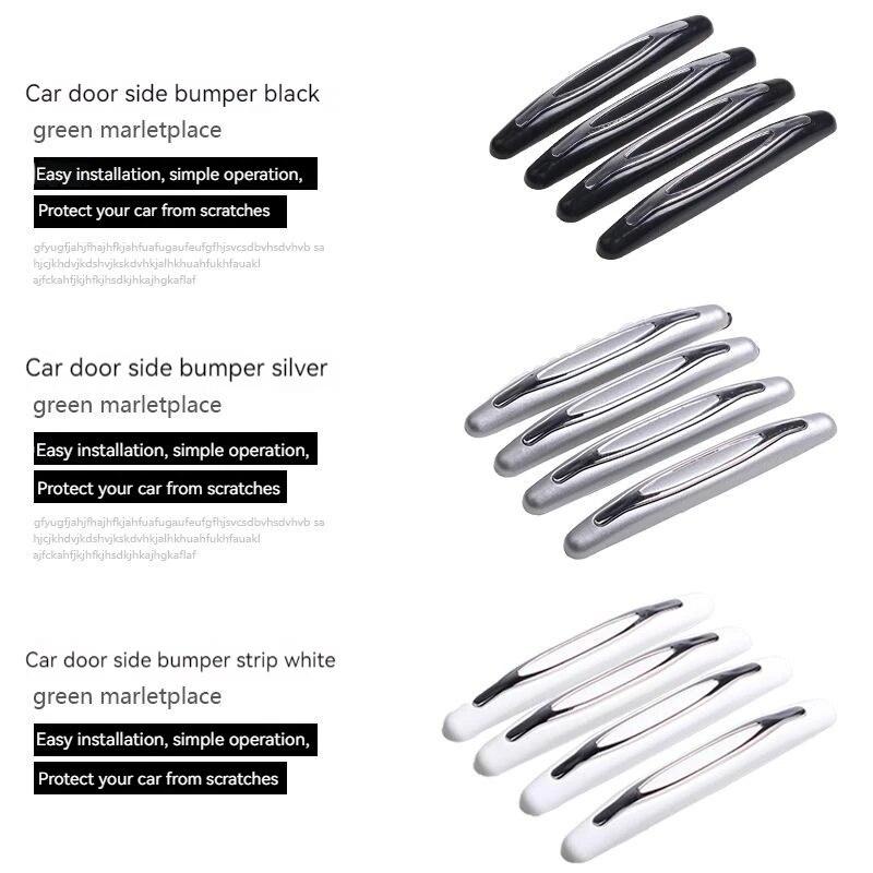 4Pcs Car Door Protector Guard Strip Scratch Protector Car Rubber Bumper Stickers Auto Door Edge Protection Car Decoration