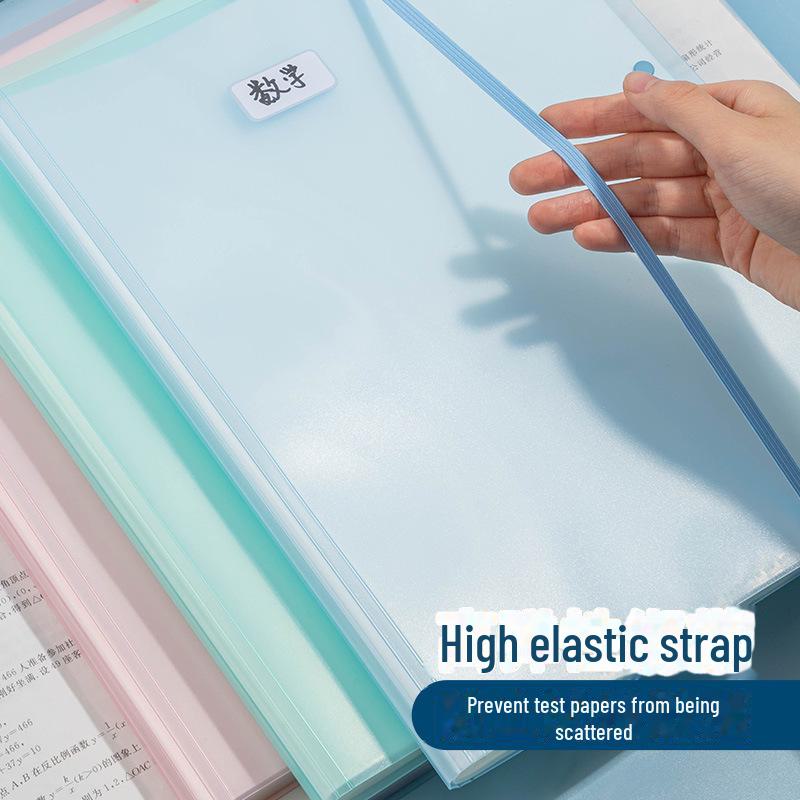 A3 Sınav Kağıdı Saklama Klasörü - Öğrenciler İçin Büyük Kapasiteli Şeffaf Ek