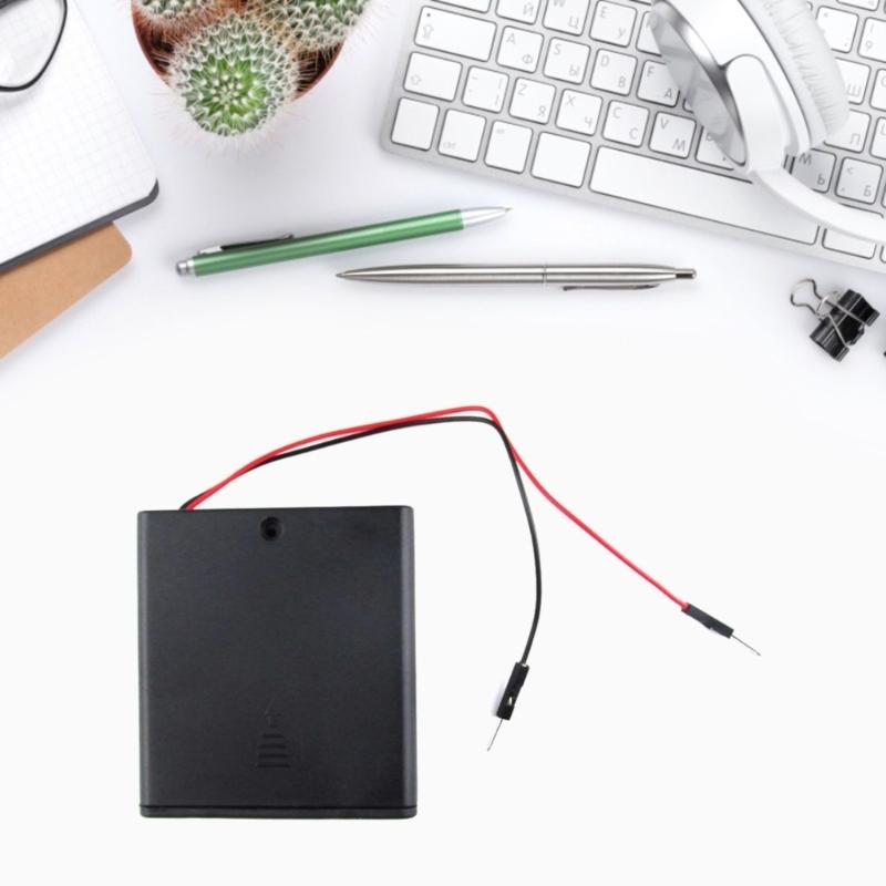 2/4 Slot AA Battery Holder Box Battery Case With Switch New AA Battery Box 3V 6V