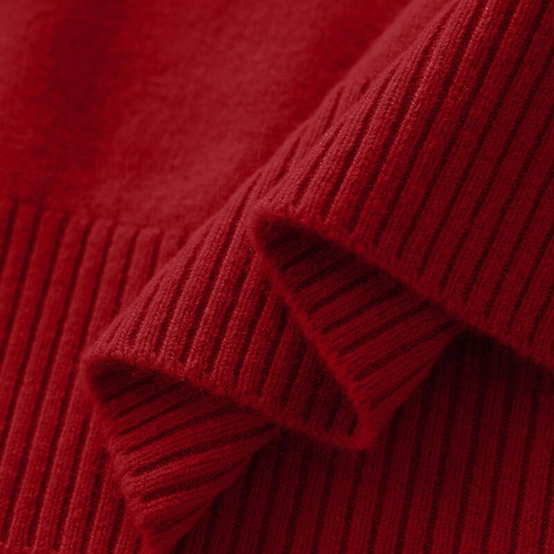 Northern Deer 100% Merino Wool Classic Mock Neck Pullover Sweater