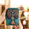 Mother of Earth Leather Journal – Handmade Vintage Diary with Antique Pages