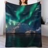 Coperta con Aurora Boreale e Iceberg Coperta Leggera Accogliente per Viaggio Campeggio Picnic