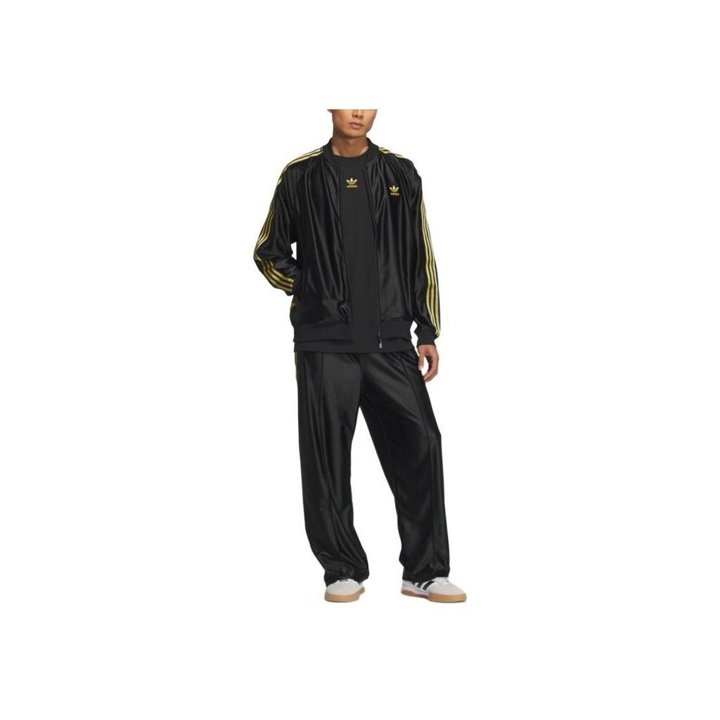 adidas אוריגינלס SST מעיל אופנתי נוח רב-תכליתי לגברים מעיל שחור זהב JW1850