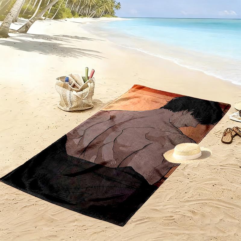 Tears On a Withered Flower Beom Tae Ha Print Beach Towel, Large Soft Quick Dry Towel for Beach Camping Swimming