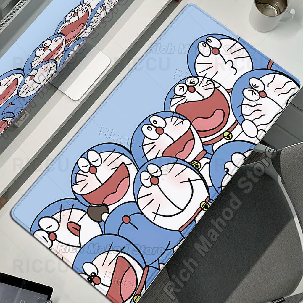 Extended Anime Mousepads Kawaii D-doraemon Pattern Non-slip Desk Mats Gaming Accessories Laptop Office Desk Keyboard Rubber Mats