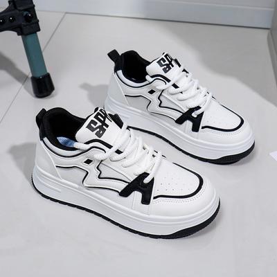 Weiße Schuhe für Frauen Neue Herbststudenten All-Match Casual Ins Fashion Schuhe Dicke Unterseite Fashion Sneakers